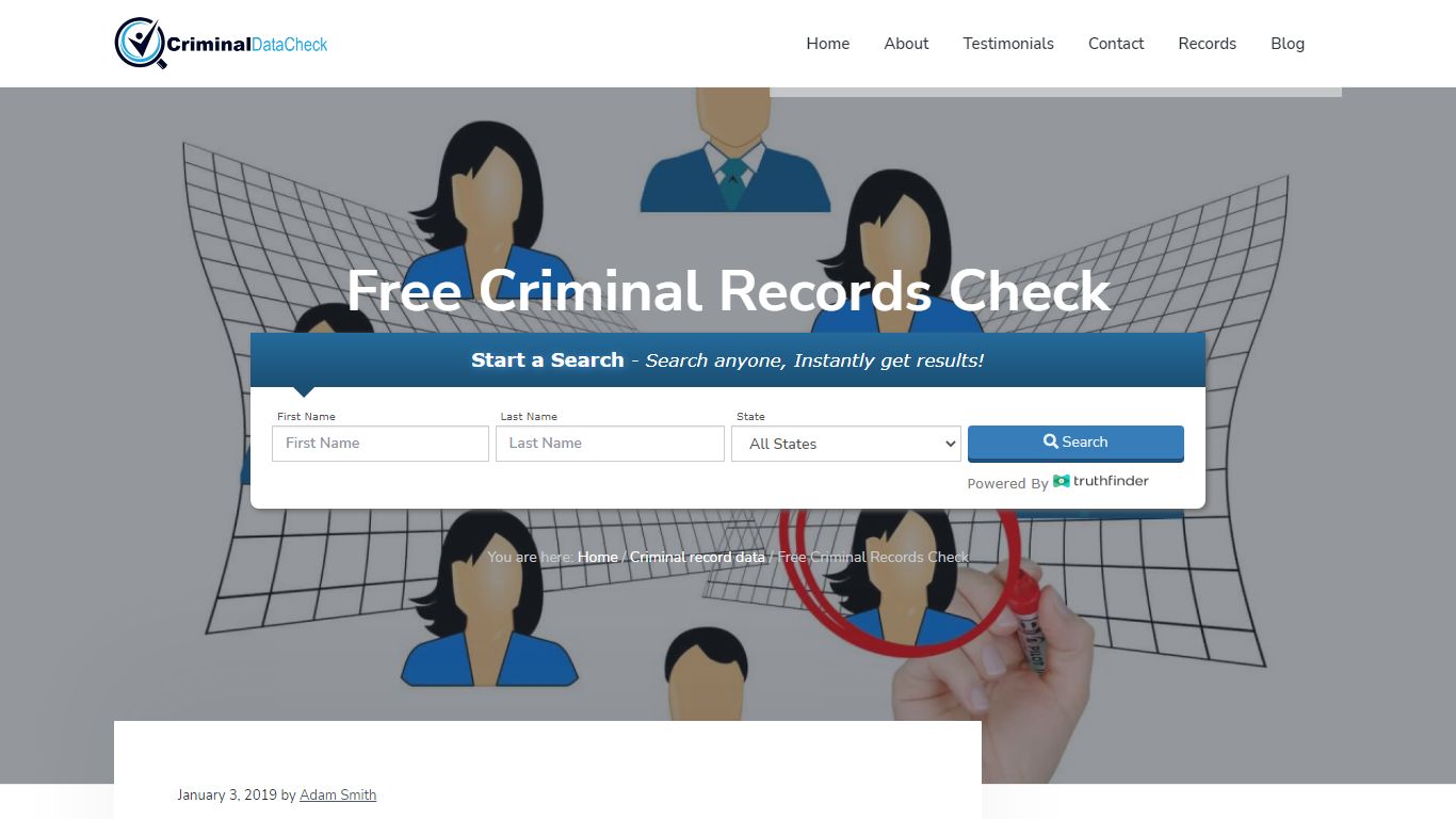 Free Criminal Records Check